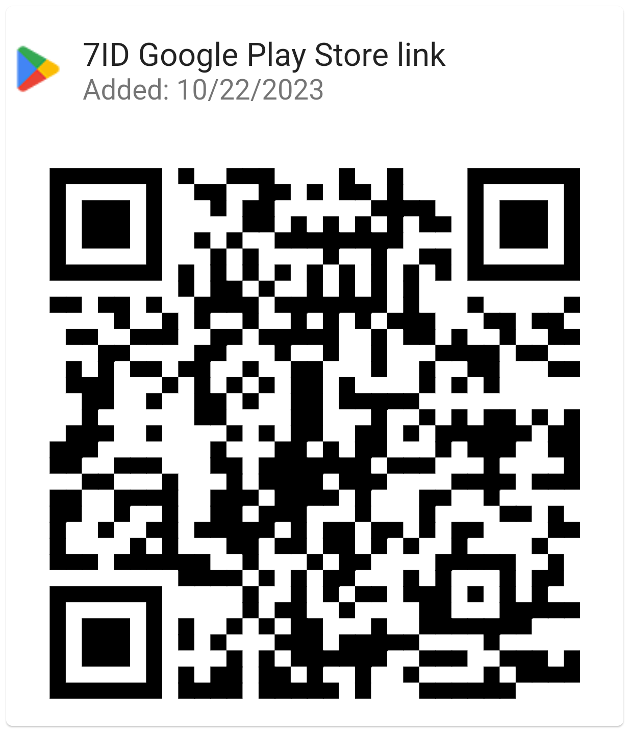 Atsisiųskite 7ID iš „Google Play“.